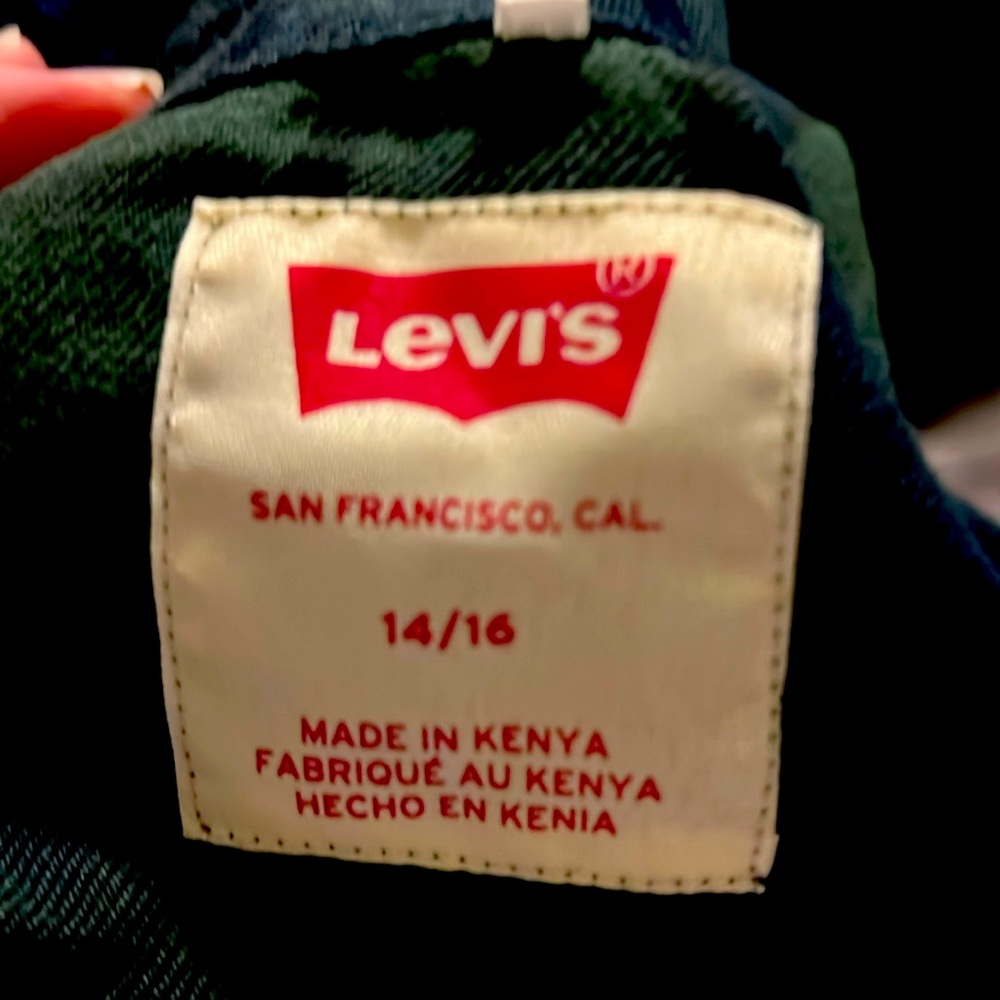 Levi’s button down dress shirt youth 14/16